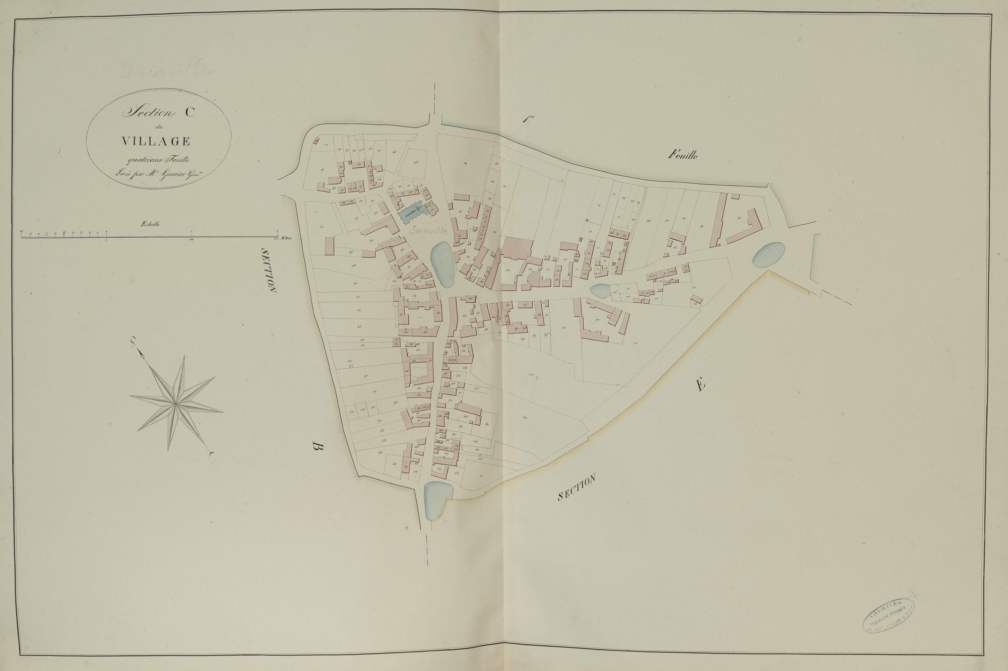Section C, le Village, feuille 4.