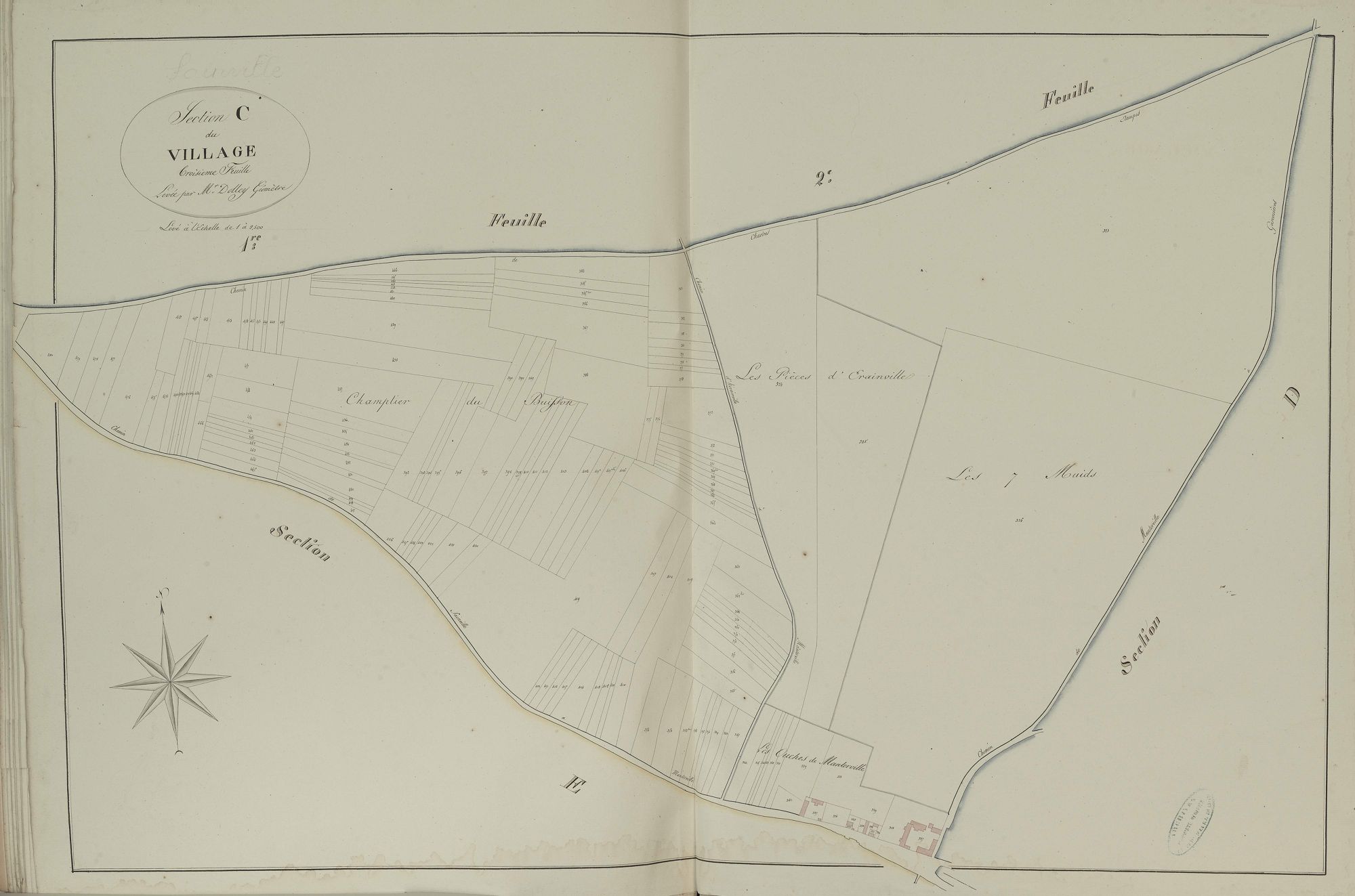 Section C, le Village, feuille 3.