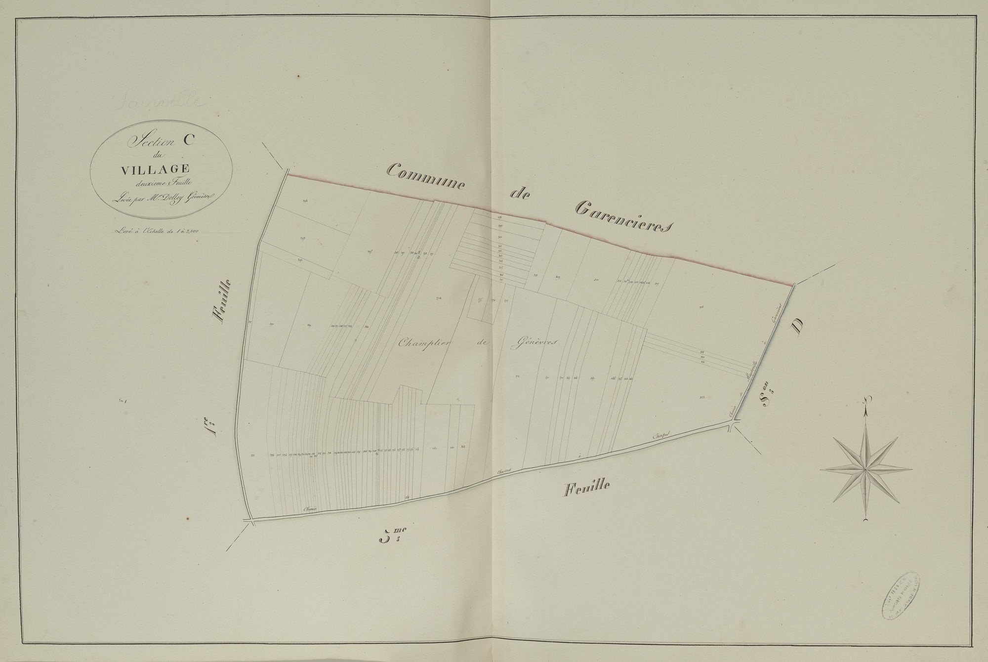 Section C, le Village, feuille 2.