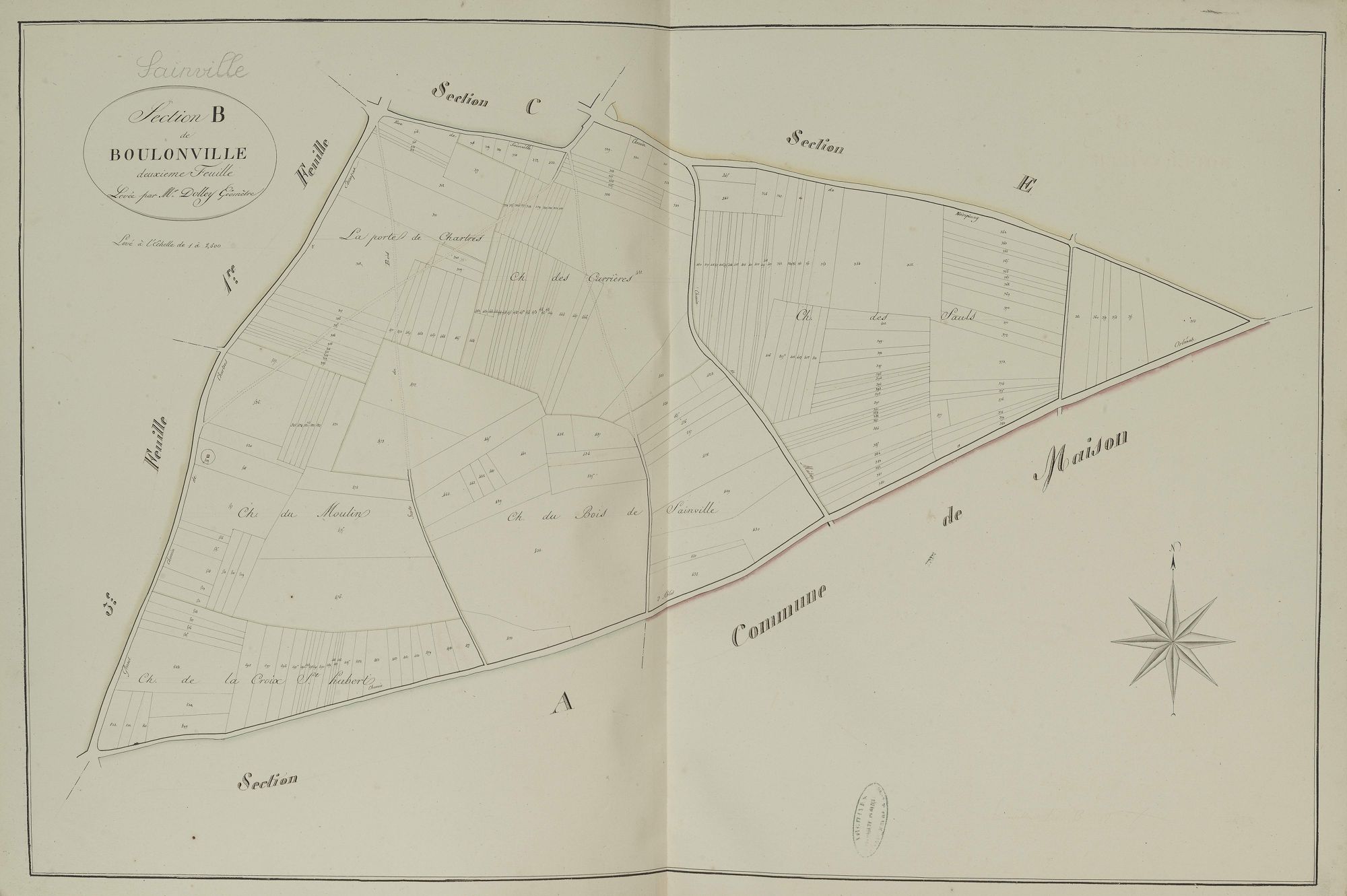 Section B, Boulonville, feuille 2.