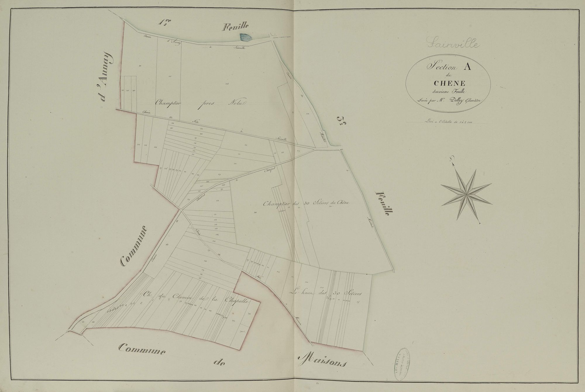 Section A, le Chêne, feuille 2.