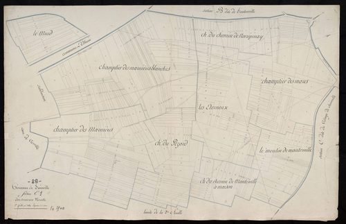 Section E, le Terroir vers Vierville, feuille 1.