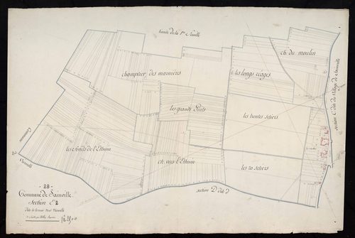 Section E, le Terroir vers Vierville, feuille 2.