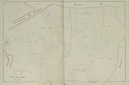 Section E, le Terroir vers Vierville, feuille 1.