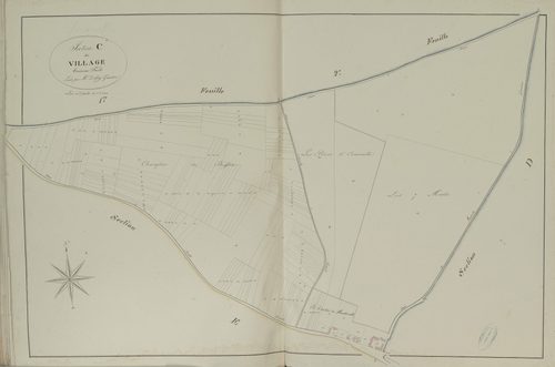 Section C, le Village, feuille 3.