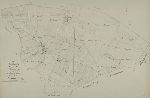 Section E, Bercis et Boissay, en une feuille.