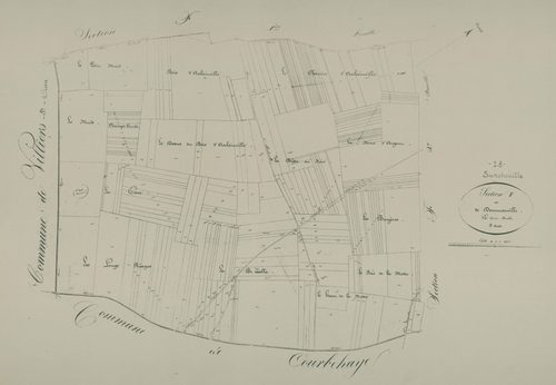 Section F, Dommarville, feuille 3.