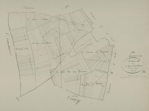 Section H, le Demi-Muid, Benoist, feuille 1.