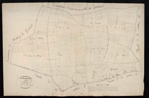 Section A, Sandarville-Est, en une feuille / Terminée sur le terrain par Monsieur Adam, Géomètre.