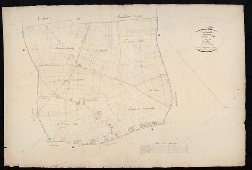 Section D, le Moulin, en une feuille / Terminée par Monsieur Forgean, Géomètre.