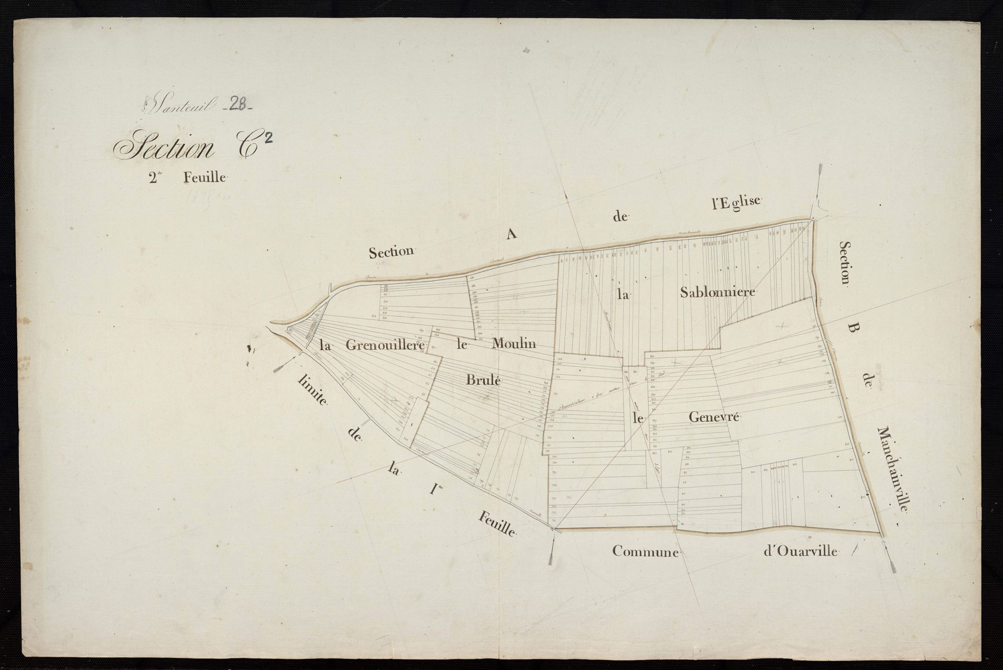 Section C, le Moulin, feuille 2.