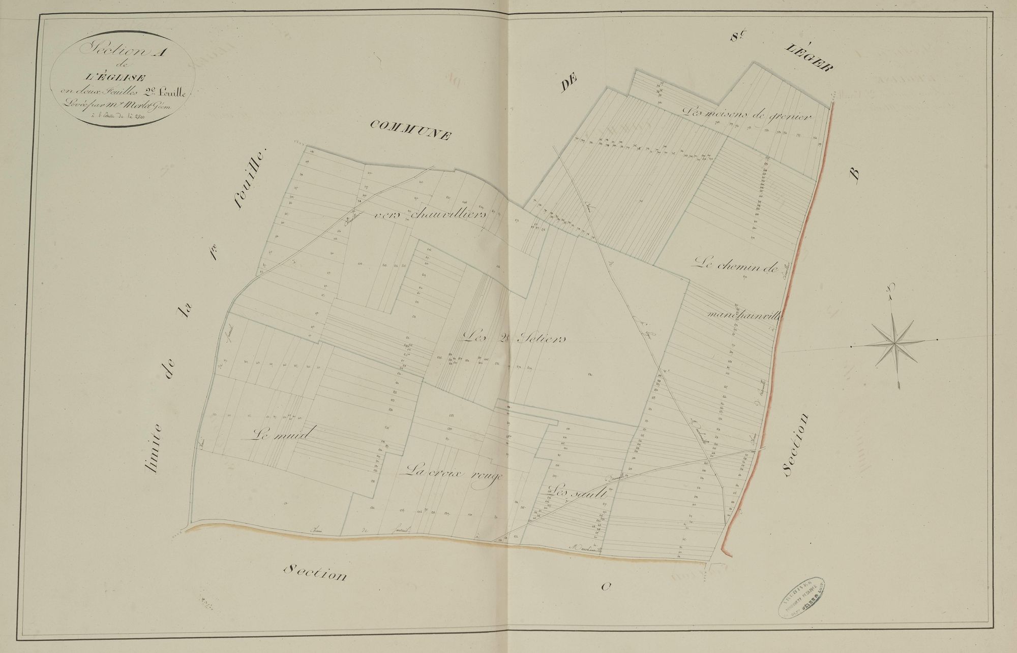 Sectin A, l'Eglise, feuille 2.