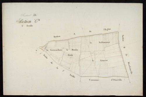 Section C, le Moulin, feuille 2.