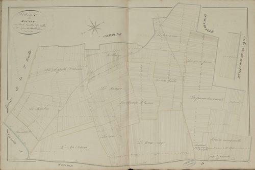 Section C, le Moulin, feuille 1.