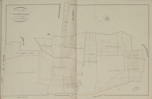Section B, Manchainville, en une feuille.