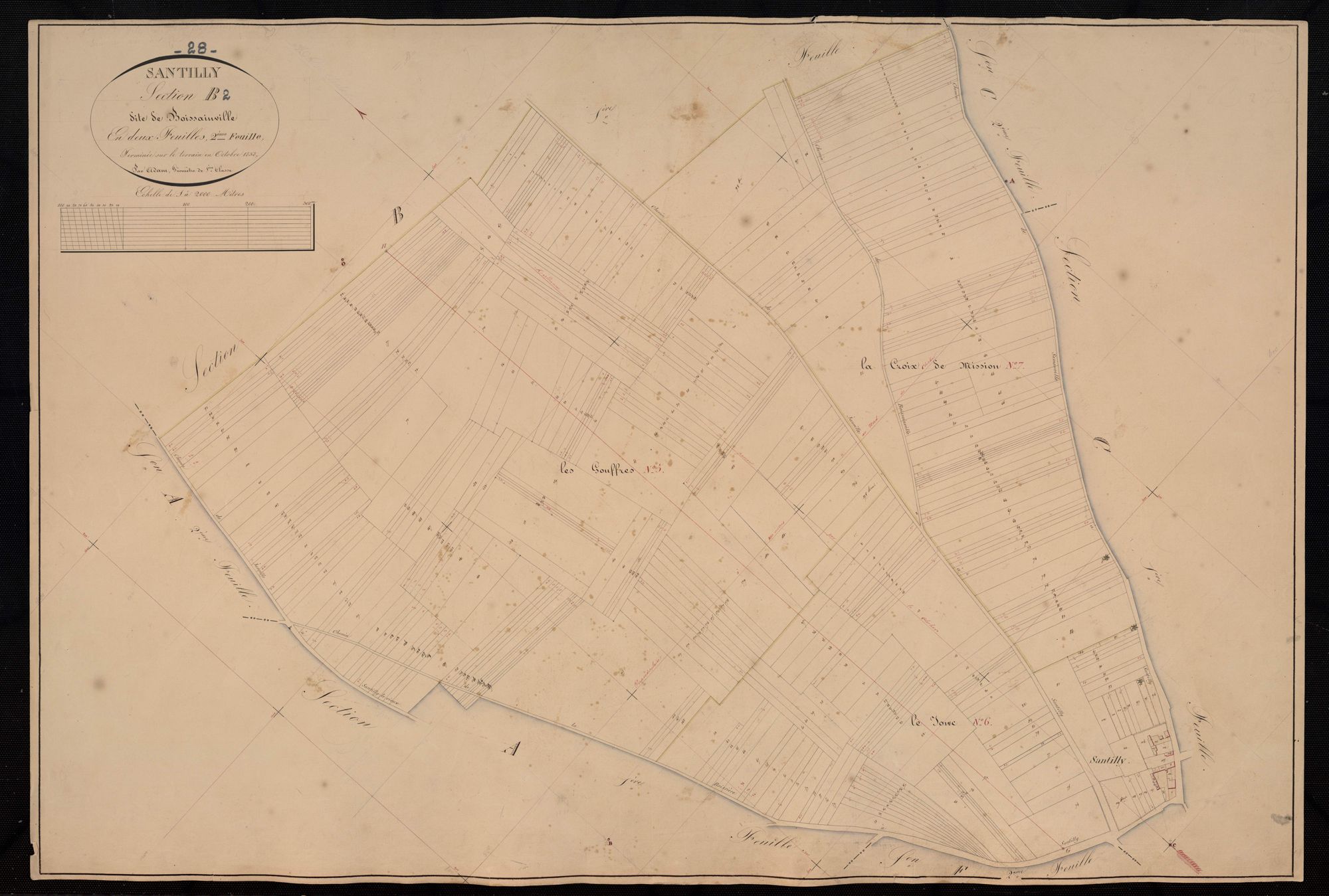 Section B, Boissainville, feuille 2.