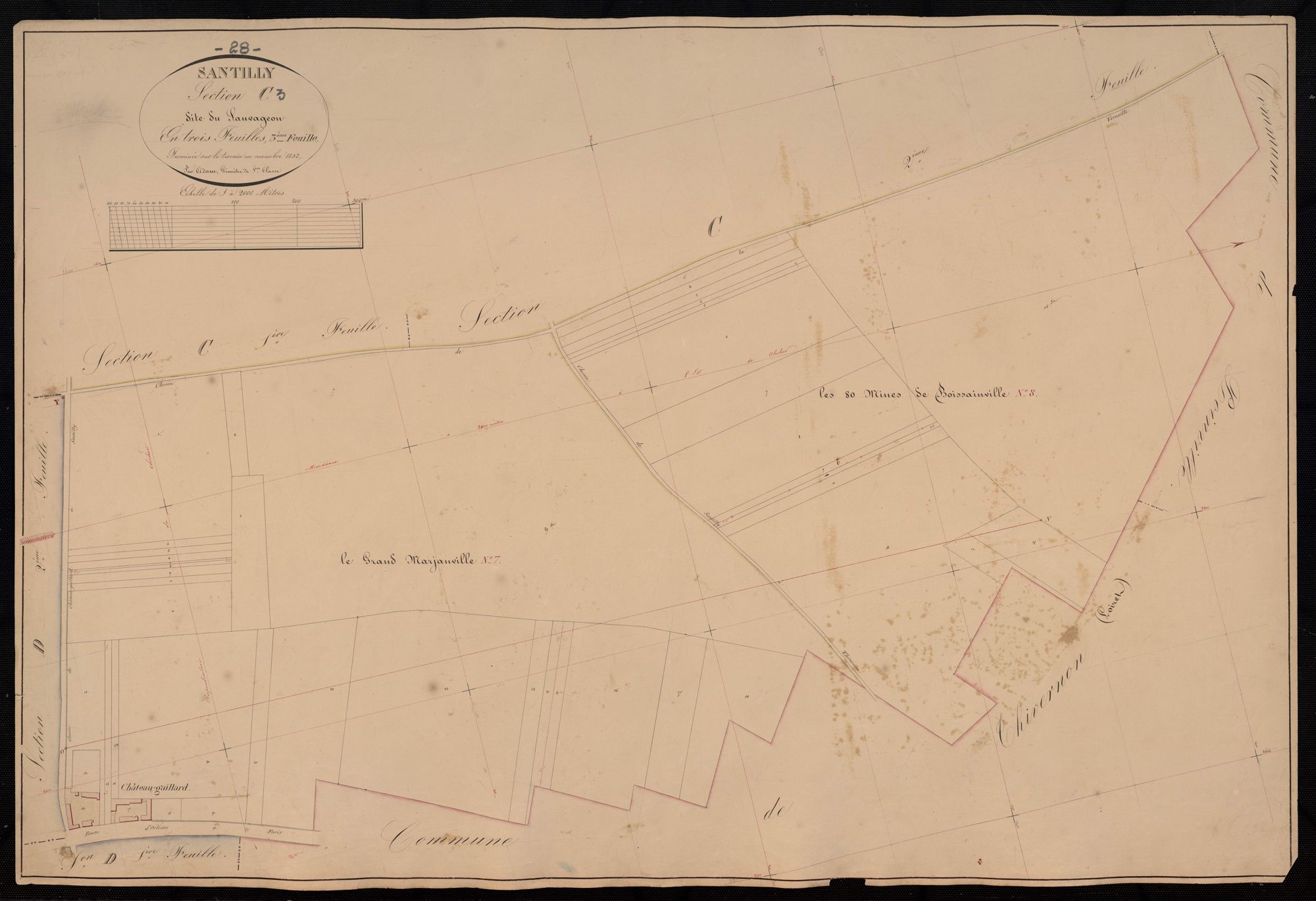 Section C, Sauvageon, feuille 3.