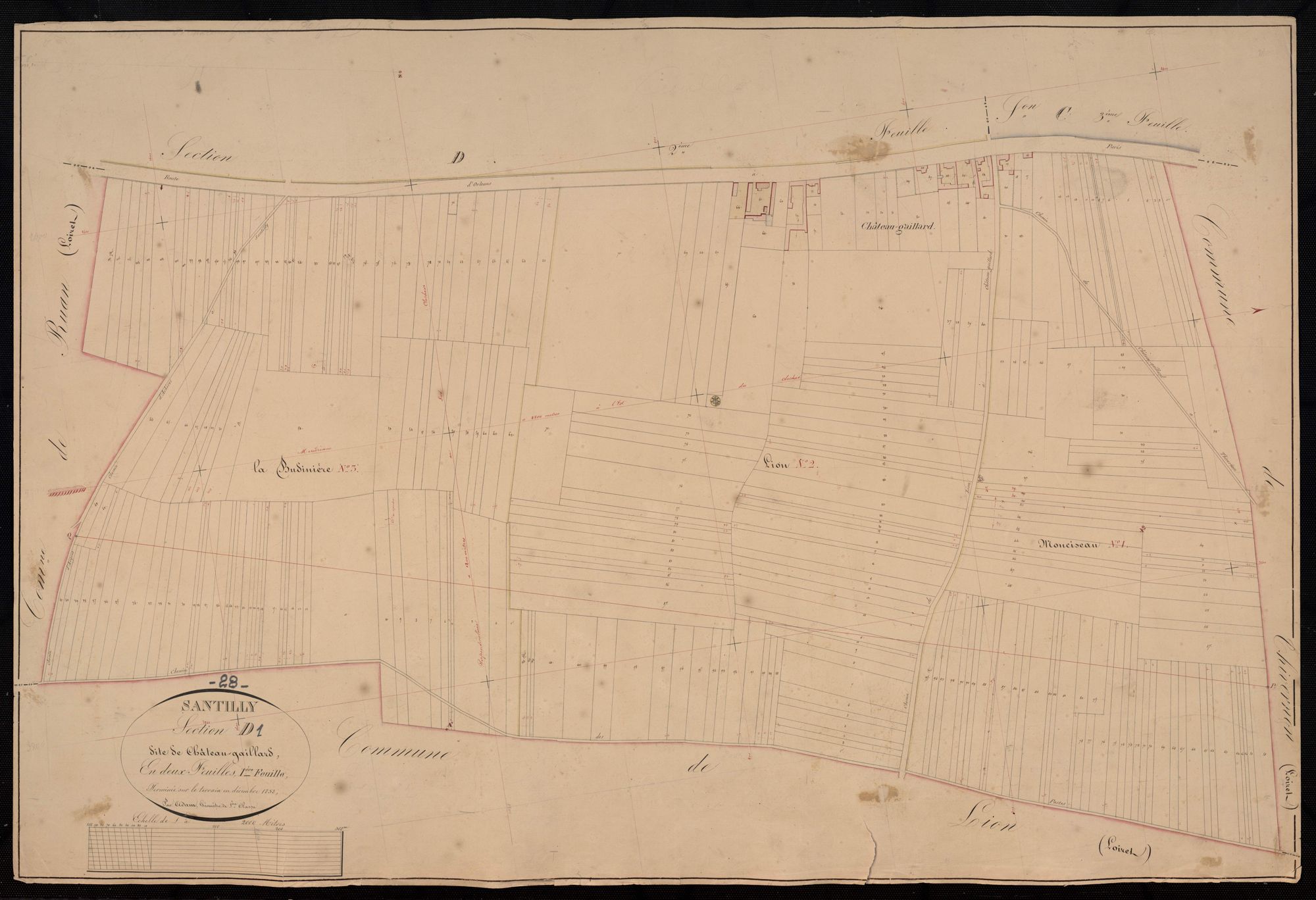 Section D, Château-Gaillard, feuille 1.