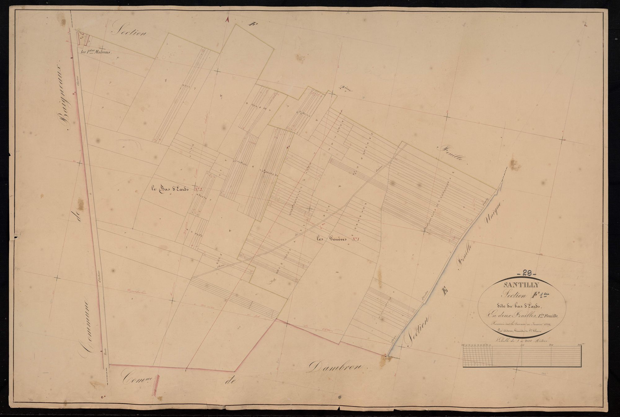 Section F, le Bas d'Eards, feuille 1.