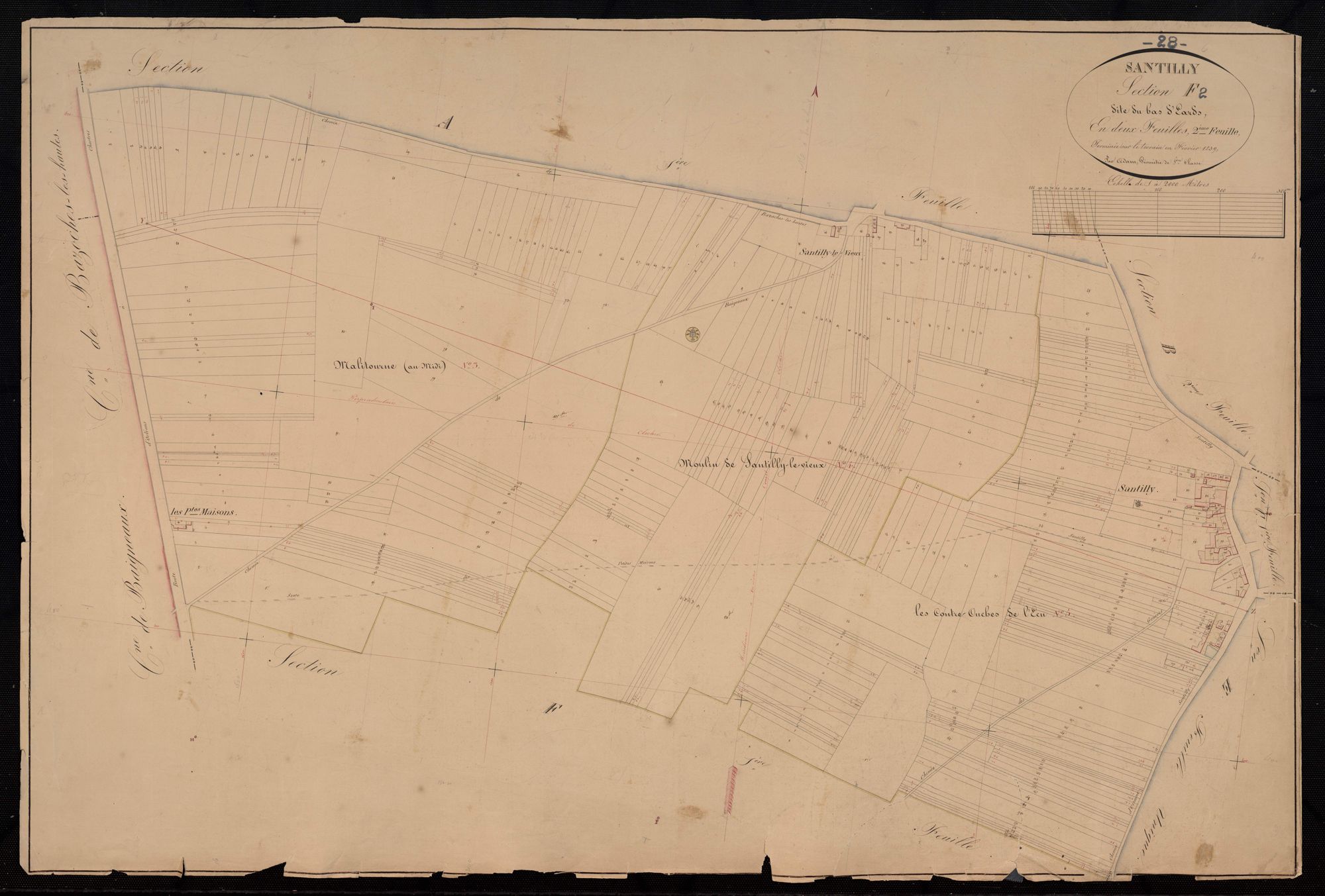 Section F, le Bas d'Eards, feuille 2.