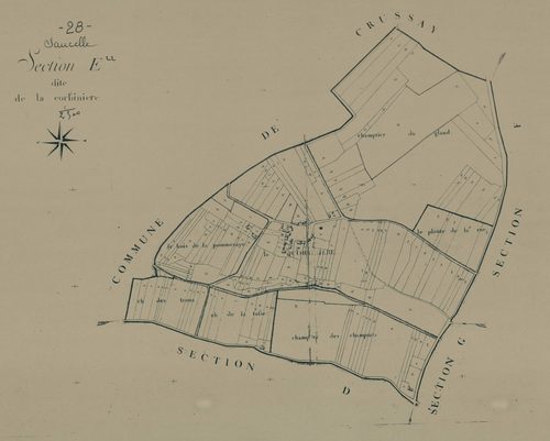 Section E, la Corbinière, en une feuille.