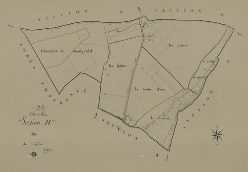 Section H, l'Eglise, en une feuille.