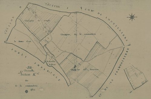 Section K, la Commanderie, en une feuille.