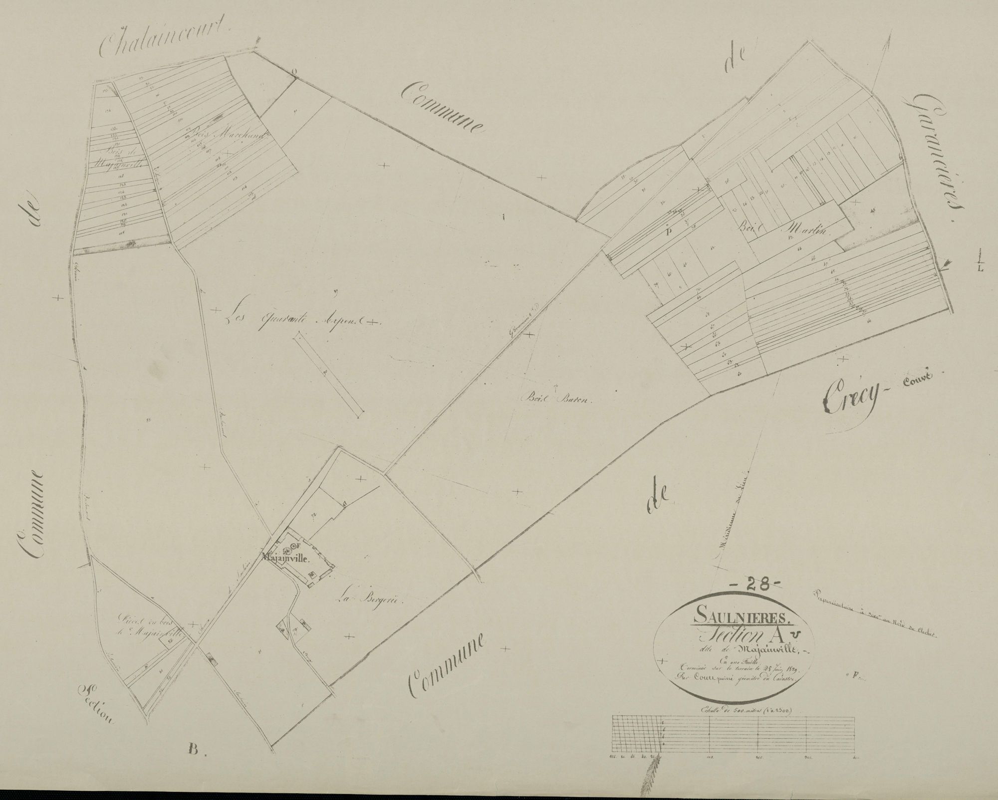 Section A, Majainville, en une feuille.