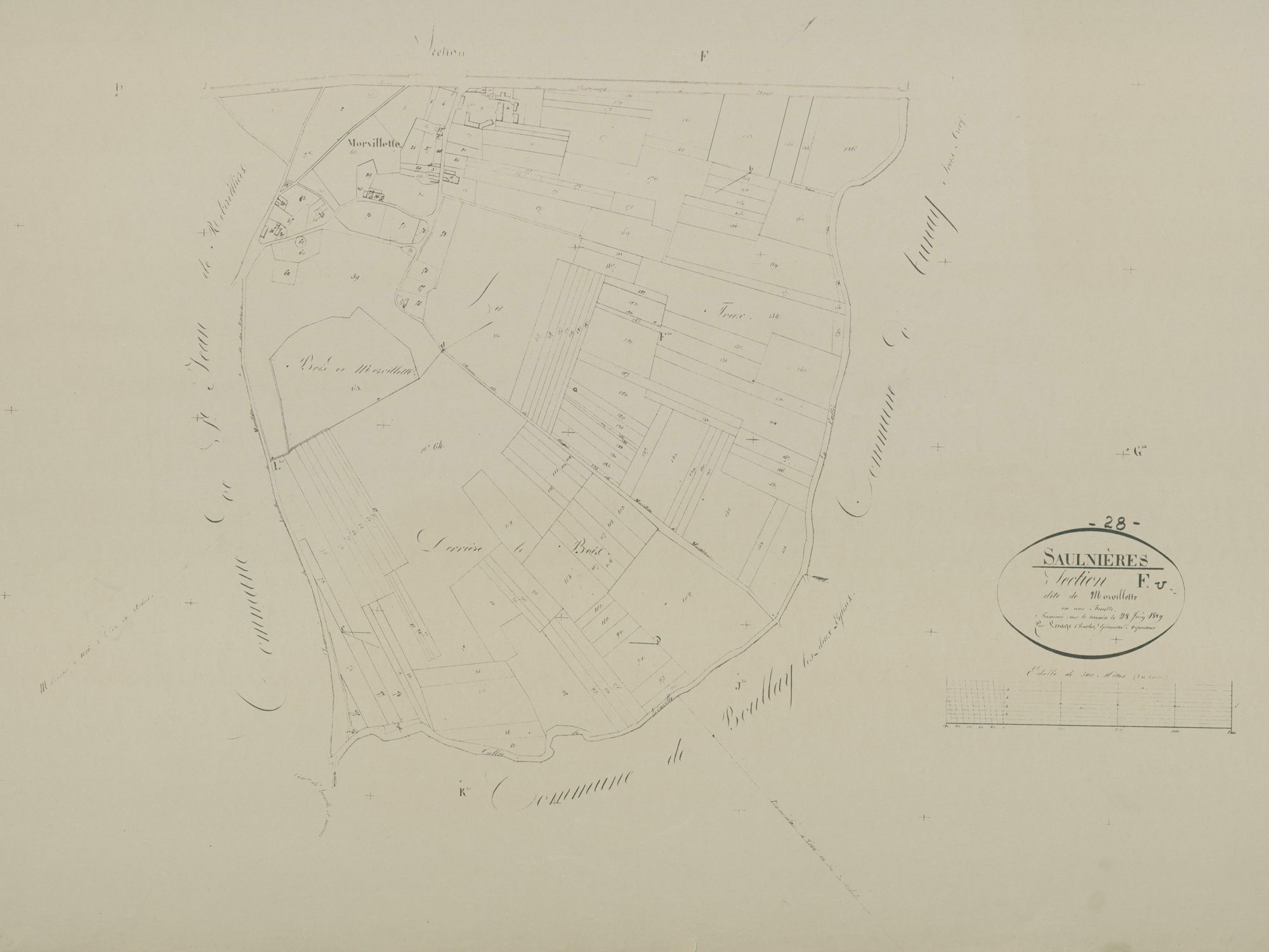 Section F, Morvillette, en une feuille.