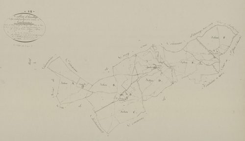 Tableau d'assemblage du plan parcellaire.