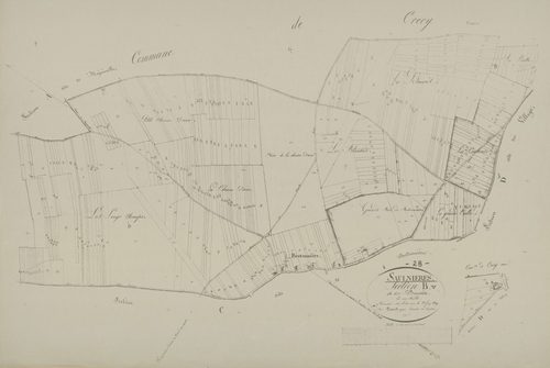Section B, les Bouvées, en une feuille.