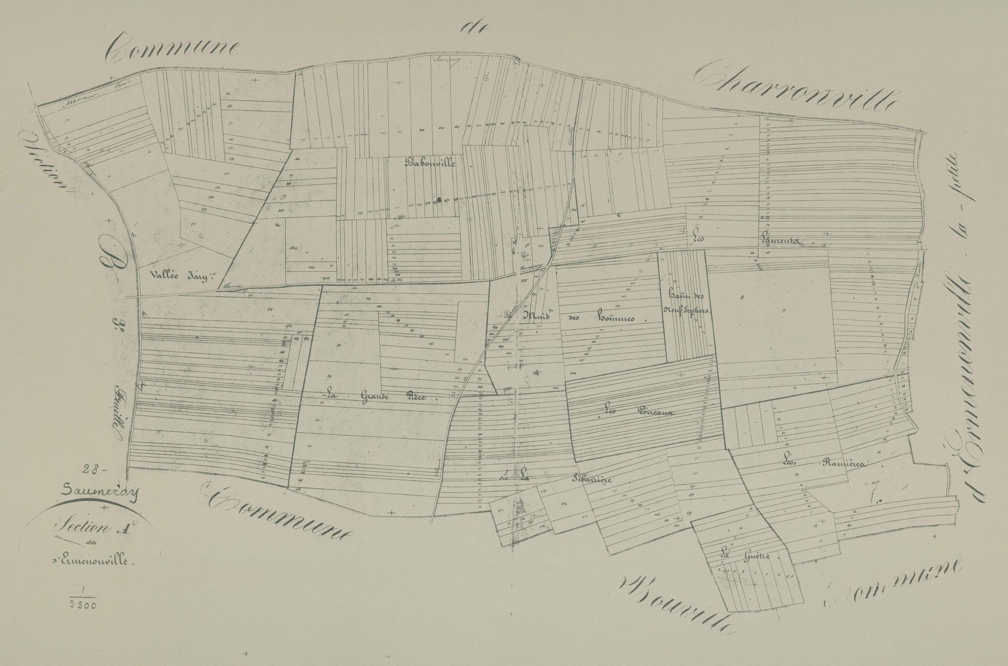 Section A, Ermenonville, en une feuille.