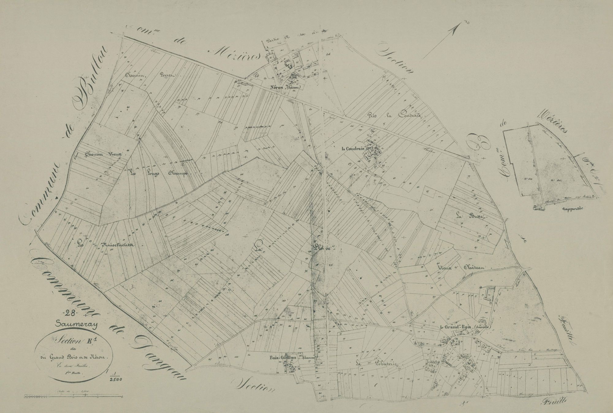 Section E, le Grand Bois et Néron, feuille 1.