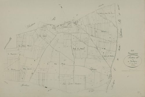 Section B, Laubépine, feuille 3.