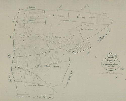 Section C, Saumeray et Launaie, feuille 1.