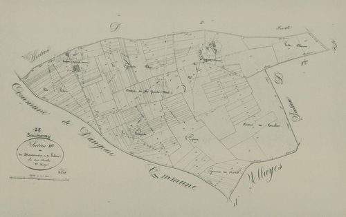 Section D, Montemain et Ludon, feuille 2.
