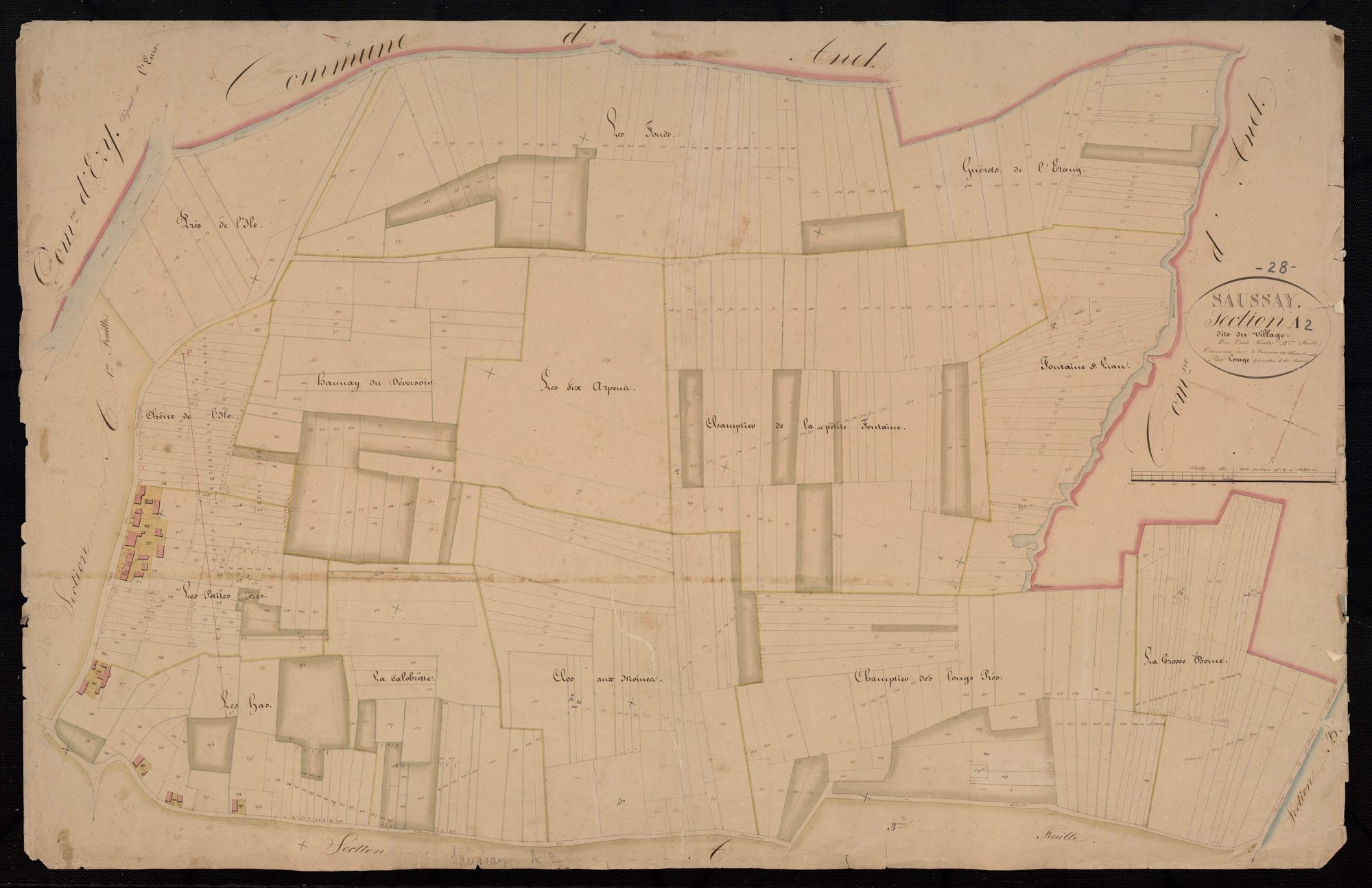 Section A, le Village, feuille 2.