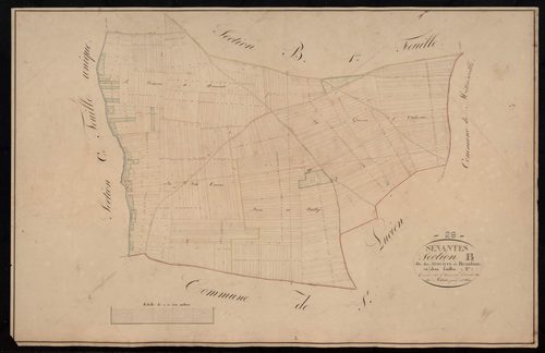 Section B, les Graviers et Beaufour, feuille 2.