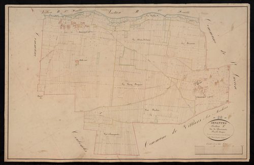 Section C, Chenicourt, en une feuille / Terminée sur le terrain par Monsieur Favé, Géomètre secondaire.