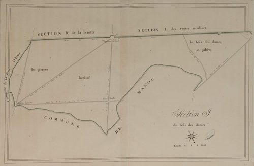 Section J, le Bois des Dames, feuille 1.