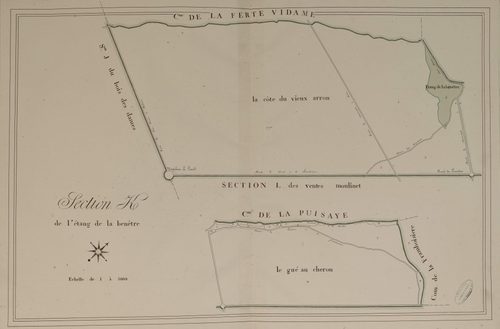 Section K, l'Etang et la Benêtre, en une feuille.
