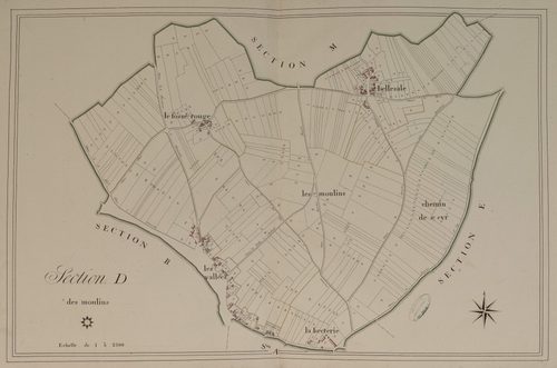 Section D, les Moulins, en une feuille.