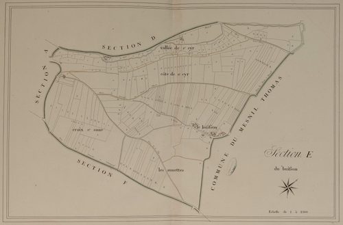 Section E, le Buisson, feuille 1.
