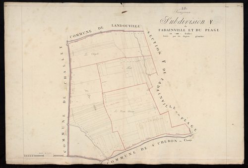 Section F, Fadainville et le Péage, feuille 1.