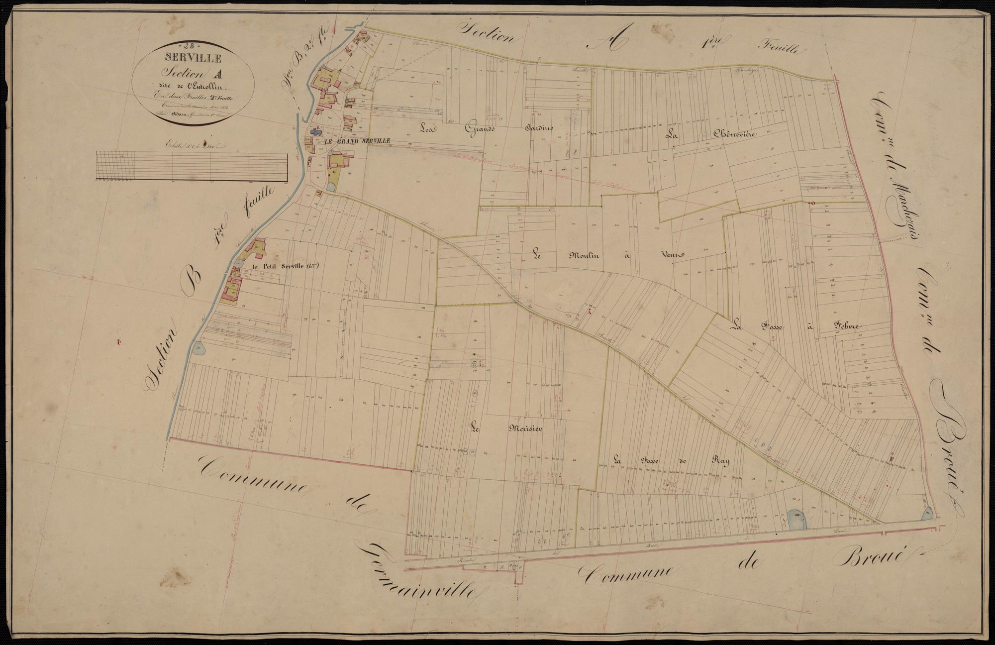 Section A, l'Eutrollin, feuille 2.