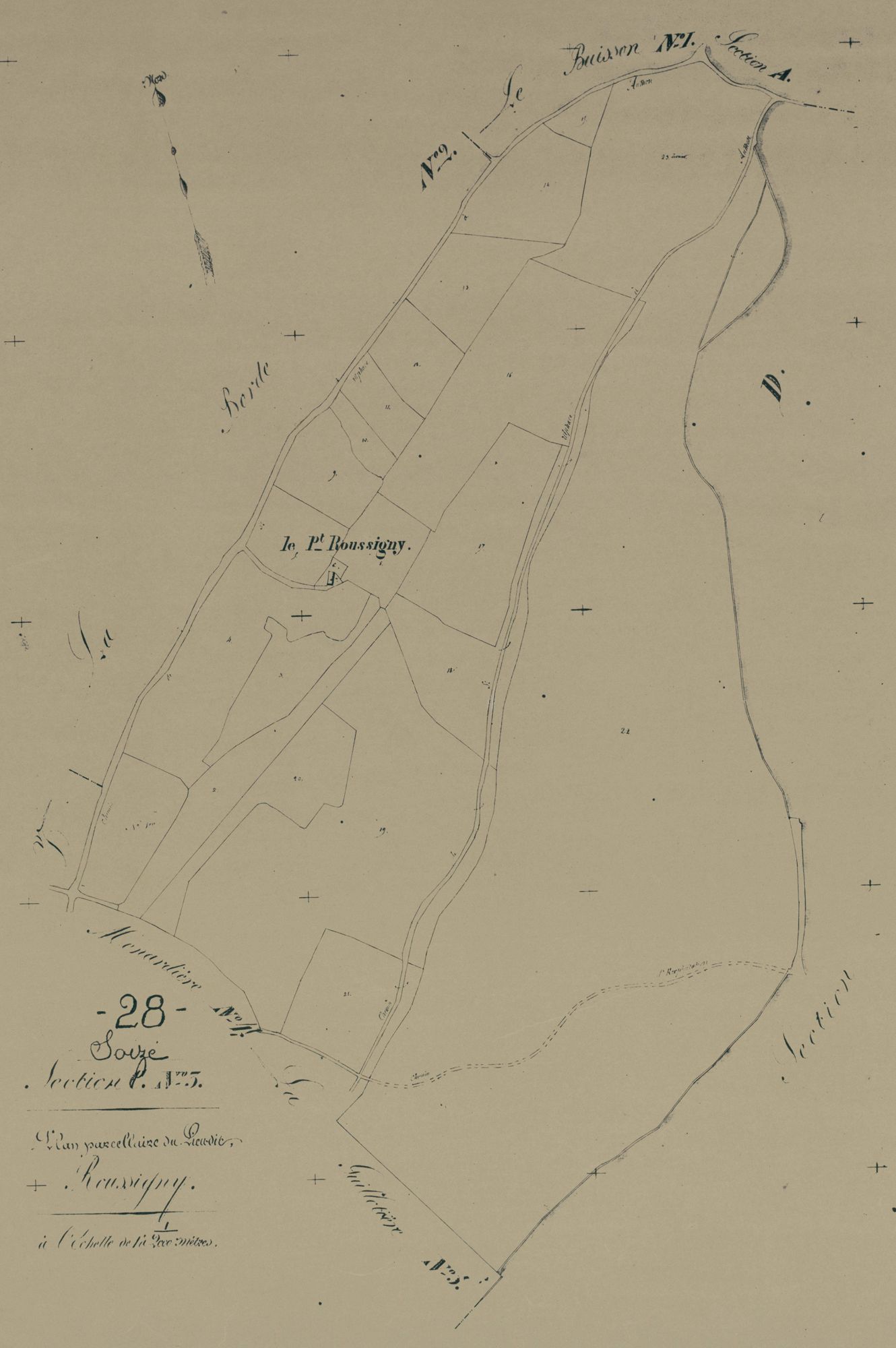 Section C, Roussigny, feuille 3.