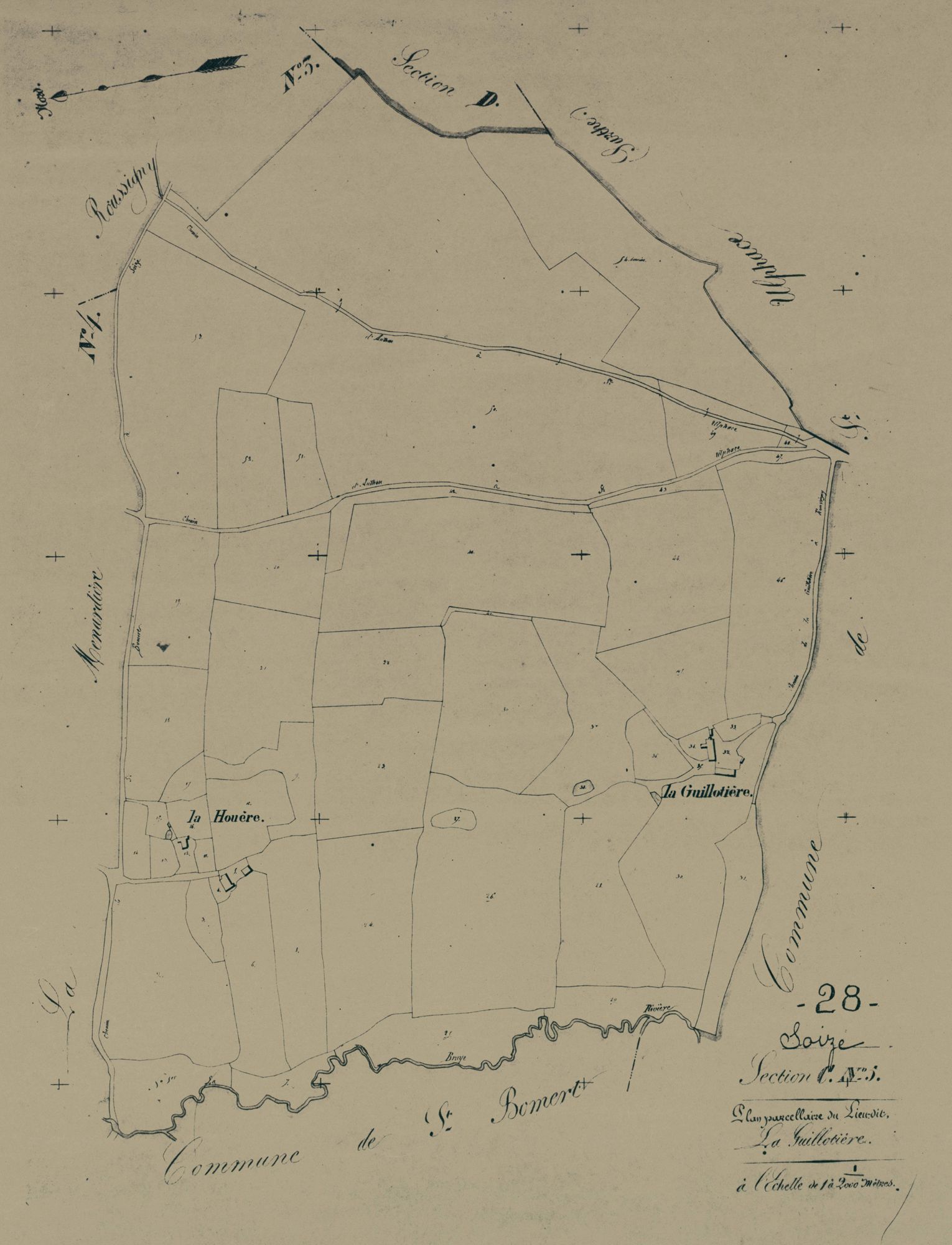 Section C, la Guillotière, feuille 5.