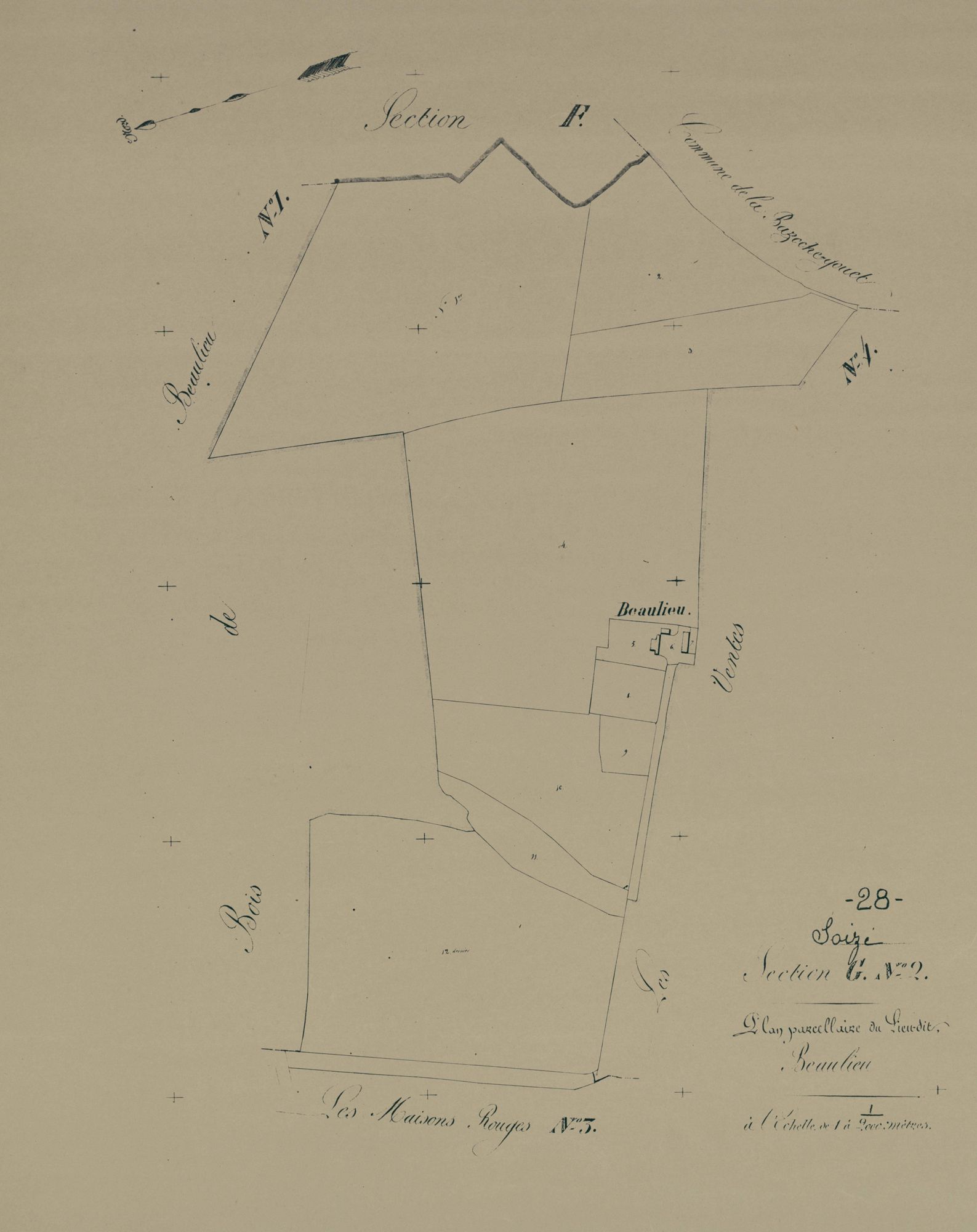 Section G, Beaulieu, feuille 2.