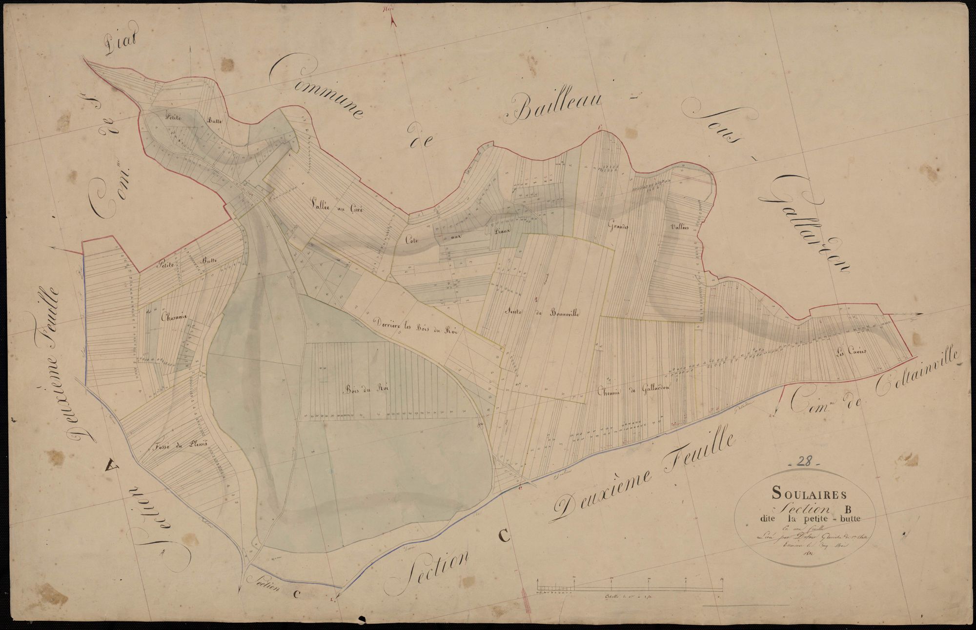 Section B, la petite Butte, en une feuille.