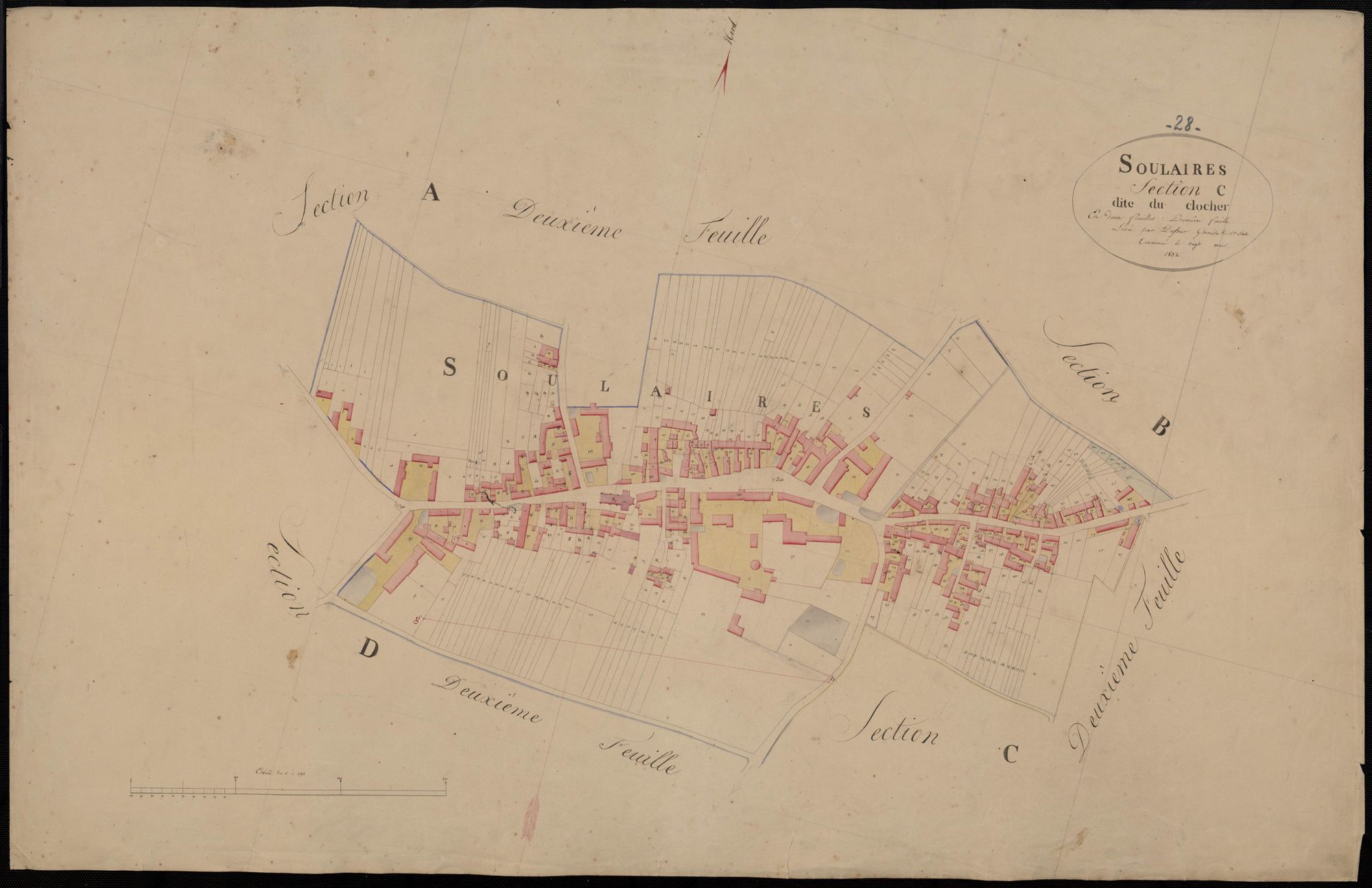 Section C, le Clocher, feuille 1.